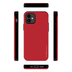 iPhone 12 mini Mercury Goospery Sky Slide Bumper Case with Card Holder - Red
