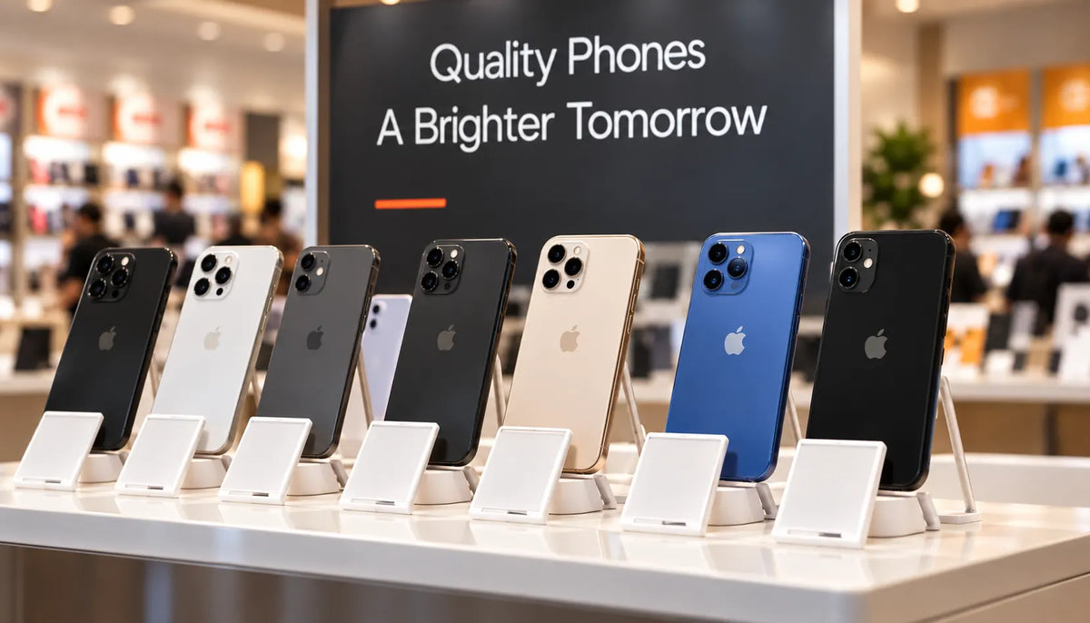 Illustrative pre-owned phone display
