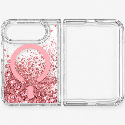 iPhone Duo Liquid Glitter MagSafe Case Pink