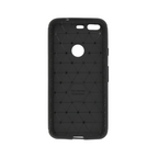 Google Pixel Slim Carbon Fibre Shockproof Rugged Case Cover Black