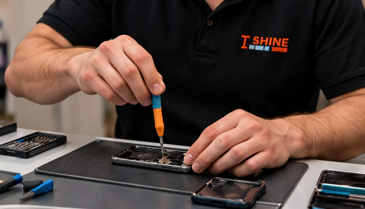 Illustrative device repair work
