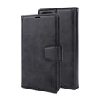Samsung Galaxy S25 Edge Nebula Series Flip Leather Wallet Case Black