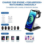3 in 1 Wireless Charger Wireless Charger Black