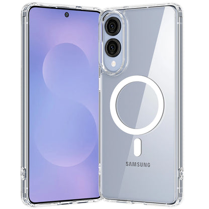 Samsung Galaxy S25 Edge Magnetic Clear Back Cover Case – Transparent, Shockproof, Slim Fit