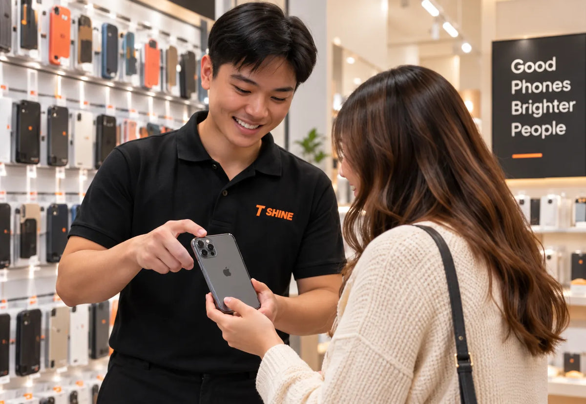 Illustrative in-store product consultation