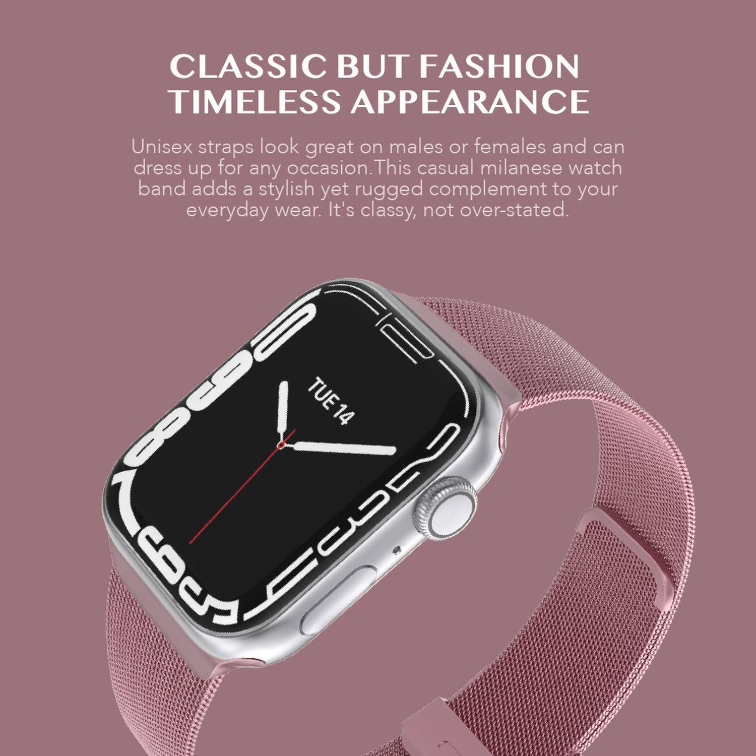 Apple Watch Stainless Steel Milanese Loop Strap