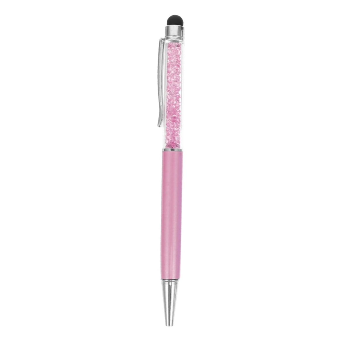 2 in 1 Crystal Stylus Ballpoint Pen Rose Gold