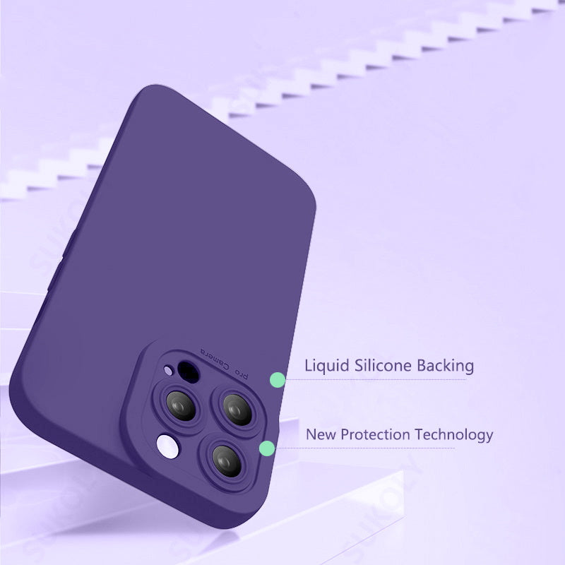 iPhone 12 Pro Silicone Rubber Case Purple